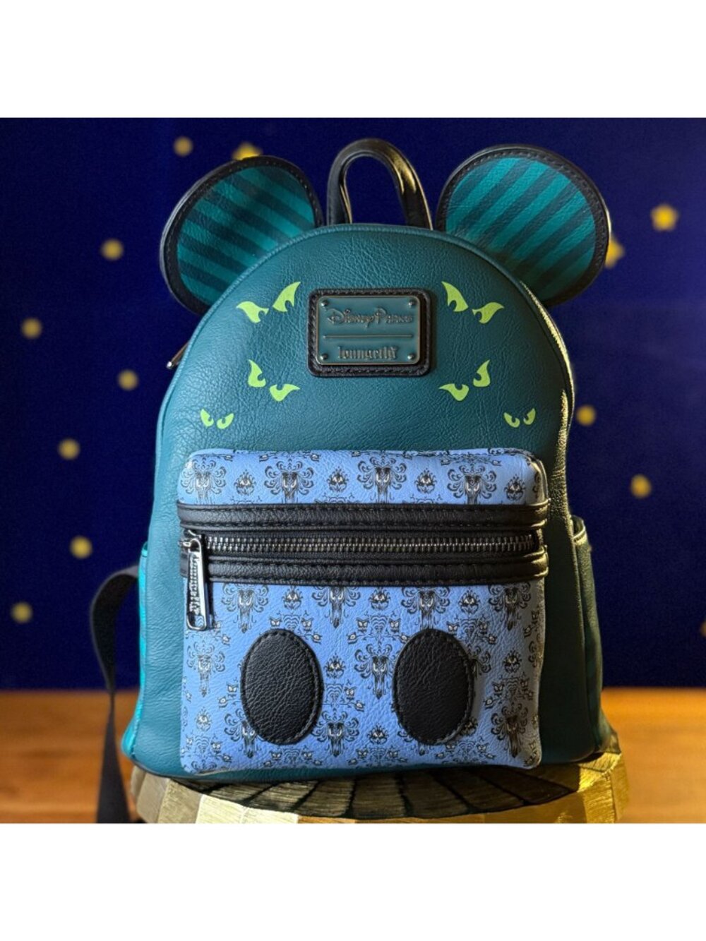 NWOT Loungefly Disney Mickey Mouse Main Attraction Haunted Mansion Mini Backpack